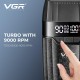 Комплект VGR 3 в 1 V-640 S3 BLACK, машинка для стрижки (clipper), триммер и электробритва (шейвер)