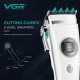 Аккумуляторная машинка для стрижки (clipper) VGR V-880C WHITE, EXTERNAL ROTOR MOTOR, MIM BLADE, 11 насадок,