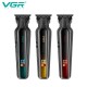 Триммер VGR V-930 RED, 4 насадки, LED display