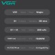 Триммер VGR V-930 RED, 4 насадки, LED display