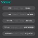 Триммер VGR V-964 BLACK, 7000 RPM, 4 насадки, LED display