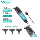Триммер VGR V-964 GREEN, 7000 RPM, 4 насадки, LED display