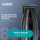 Триммер VGR V-974 GOLD, 8000 RPM, 4 насадки, LED display