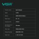 Триммер VGR V-974 GREEN, 8000 RPM, 4 насадки, LED display