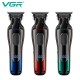 Триммер VGR V-998 RED, 4 насадки, LED display