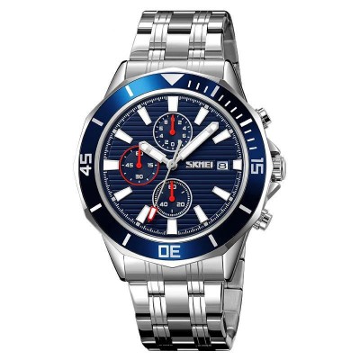 Часы наручные 9335SIBU SKMEI, SILVER-BLUE