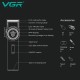 Аккумуляторная машинка для стрижки (clipper) VGR V-001 GOLD, 10 насадок, 9000 RPM, 4600 mAh, LED light, LED