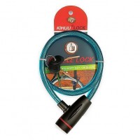 Замок велосипедный KIHUU LOCK 187, 12*65 тросовый, 2 ключа