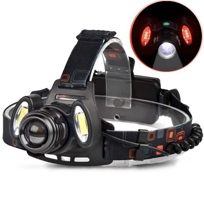 Фонарь налобный Police 2117-T6+2COB(RED), 2x18650, zoom, ЗУ microUSB, Box Фонарь налобный Police 2117-T6+2COB(RED), 2x18650, zoom, ЗУ microUSB, Box