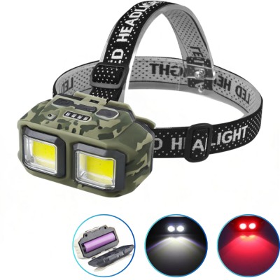 Фонарь налобный HX-816M-2COB(White+Red) CAMOUFLAGE, Waterproof, 1x18650, ЗУ Type-C, Box Фонарь налобный HX-816M-2COB(White+Red) CAMOUFLAGE, Waterproof, 1x18650, ЗУ Type-C, Box