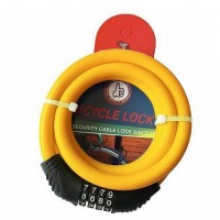 Замок велосипедный KIHUU LOCK 2809, 12*65 тросовый, кодовый