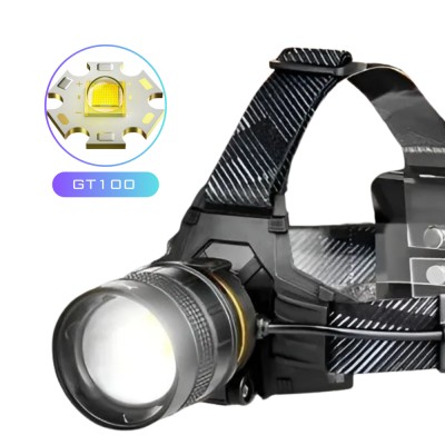 Фонарь налобный BL-8076-2/QE-909-GT100, 2x18650, zoom, ЗУ Type-C, Box Фонарь налобный BL-8076-2/QE-909-GT100, 2x18650, zoom, ЗУ Type-C, Box