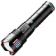 Фонарь NIGHT VISION FLUORESCENCE C203 WHITE LASER LED GT-50W, 8x18650, power bank, ЗУ Type-C, zoom