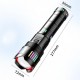 Фонарь NIGHT VISION FLUORESCENCE C203 WHITE LASER LED GT-50W, 8x18650, power bank, ЗУ Type-C, zoom