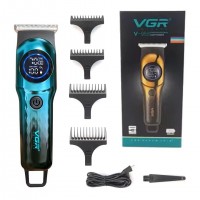 Триммер VGR V-966 GREEN, Professional, 4 насадки, LED Display Триммер VGR V-966 GREEN, Professional, 4 насадки, LED Display