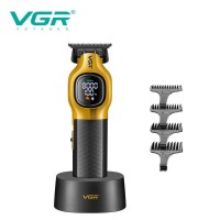 Триммер VGR V-886T GOLD, 4 насадки, LED display, 8000RPM Триммер VGR V-886T GOLD, 4 насадки, LED display, 8000RPM