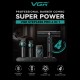 Комплект VGR STEPLERSS PRO 4 IN 1 BLACK, машинка для стрижки (Clipper), триммер, электробритва, фен
