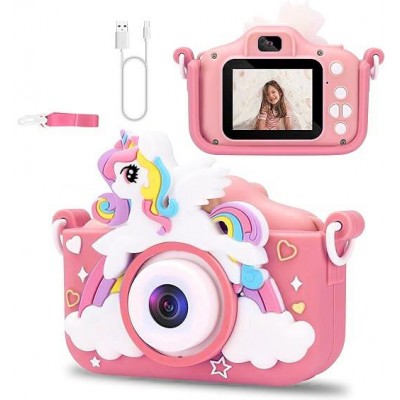 Дитячий фотоапарат X2A, PINK UNICORN