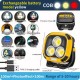 Фонарь кемпинг W891-1-3COB(White+Yellow)+5SMD(Red), Power bank, 2x18650, ЗУ Type-C, магнит, крюк