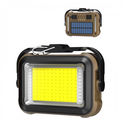 Фонарь кемпинг TZD-01-COB(White+Yellow+Red+Blue)-PRO, Power Bank, Li-Ion акк., солнечная батарея, ЗУ Type-C, магнит, крюк, Box