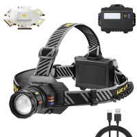 Фонарь налобный BL-T701A-TG, 3x18650, ЗУ Type-C, zoom, Box