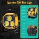 Фонарь кемпинг W891-1-3COB(White+Yellow)+5SMD(Red), Power bank, 2x18650, ЗУ Type-C, магнит, крюк