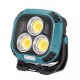 Фонарь кемпинг W891-1-3COB(White+Yellow)+5SMD(Red), Power bank, 2x18650, ЗУ Type-C, магнит, крюк