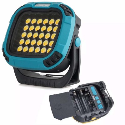 Фонарь кемпинг W893-1-30COB(White+Yellow)+5SMD(Red), Power bank, 2x18650, ЗУ Type-C, магнит, крюк