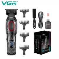 Триммер VGR V-254 RED, 4 насадки, 7000 RPM, 2000 mAh, LED display