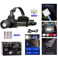 Фонарь налобный TD-X1-P360, Motion Sensor, 3x18650, Power Bank, ЗУ Type-C, zoom, Box