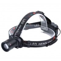 Фонарь налобный W528-TG, 2x18650, ЗУ Type-C, zoom, Box