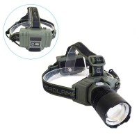 Фонарь налобный CT023-TG, Power Bank, 2x18650, ЗУ Type-C