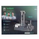 Набор для стрижки VGR 14 в 1 V-096, 14 насадок, LED Display