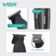 Триммер VGR V-640T BLACK, 3 насадки, LED display, 9000RPM