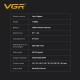 Аккумуляторная машинка для стрижки (clipper) VGR V-885C GOLD, 10 насадок, LED display