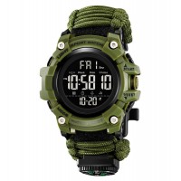 Часы наручные 1384NAG SKMEI PARACORD, ARMY GREEN