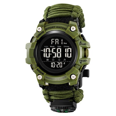 Часы наручные 1384NAG SKMEI PARACORD, ARMY GREEN