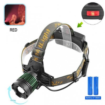 Фонарь налобный 2188-XPE(Red), 2х18650, signal light, ЗУ microUSB, zoom, Box Фонарь налобный 2188-XPE(Red), 2х18650, signal light, ЗУ microUSB, zoom, Box