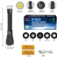 Фонарь BL-601-P90, 2x26650/2x18650, ЗУ Type-C, индикация заряда, zoom, Box Фонарь BL-601-P90, 2x26650/2x18650, ЗУ Type-C, индикация заряда, zoom, Box