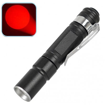 Фонарь 705-XPE(Red), 1хААА, 1 РЕЖИМ, zoom, зажим