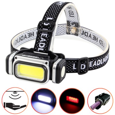 Фонарь налобный HX-T80S-COB(White+Red), Motion Sensor, Waterproof, 1x18650, ЗУ Type-C, магнит, Box Фонарь налобный HX-T80S-COB(White+Red), Motion Sensor, Waterproof, 1x18650, ЗУ Type-C, магнит, Box