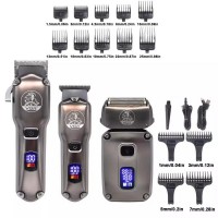 Комплект VGR 3 в 1 V-675 S3, машинка для стрижки (clipper), триммер и электробритва (шейвер), 6000-8000RPM, IPX6