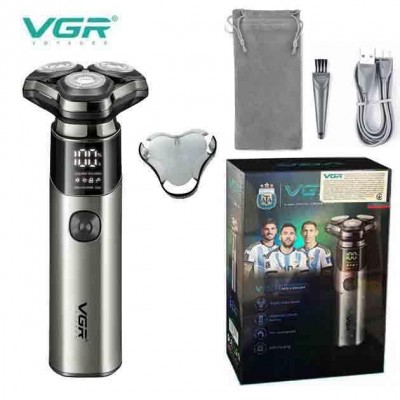 Электробритва VGR V-321, роторная, тройные головки, IPX7