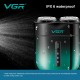 Электробритва VGR V-348 GREEN, роторная, IPX6