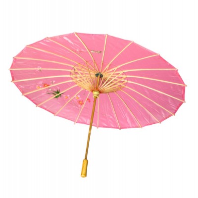 Зонт шелковый с рисунком (54см, Ø80см.)