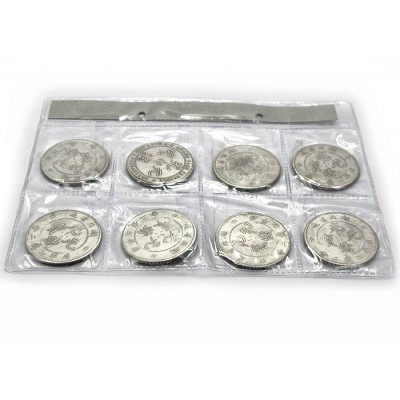 Монеты коллекционные "Дракон" (d 3,8 см)(н-р 8 шт) код 18488