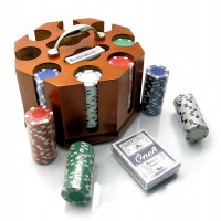Покерный набор (200 фишек,2 колоды) (25х22х18 см)(вес фишек 10,5 гр ,d-4 см)