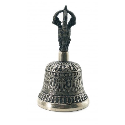 Колокол чакровый бронзовый (№1)(d-6,5 ,h-12 см) (Непал)(270 г.)