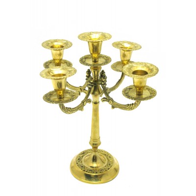 Подсвечник бронзовый на 5 свечей (30,5х26х26 см)(Candle Stand -5 candle Polish Big) код 21756