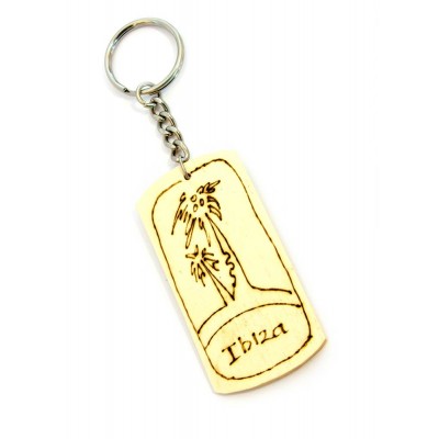 Брелок (I) бамбуковый "Ibiza" код 24263